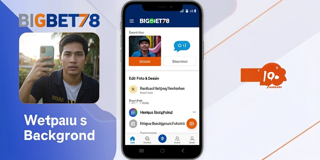Antarmuka aplikasi BIGBET78 yang sederhana dan intuitif untuk Hapus Background.