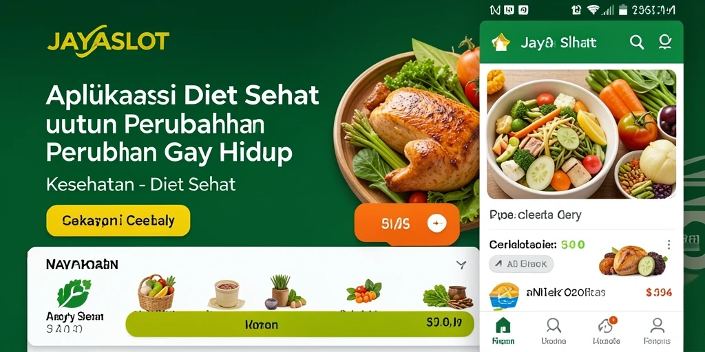 Tampilan antarmuka JAYASLOT yang intuitif dan menarik untuk diet sehat.