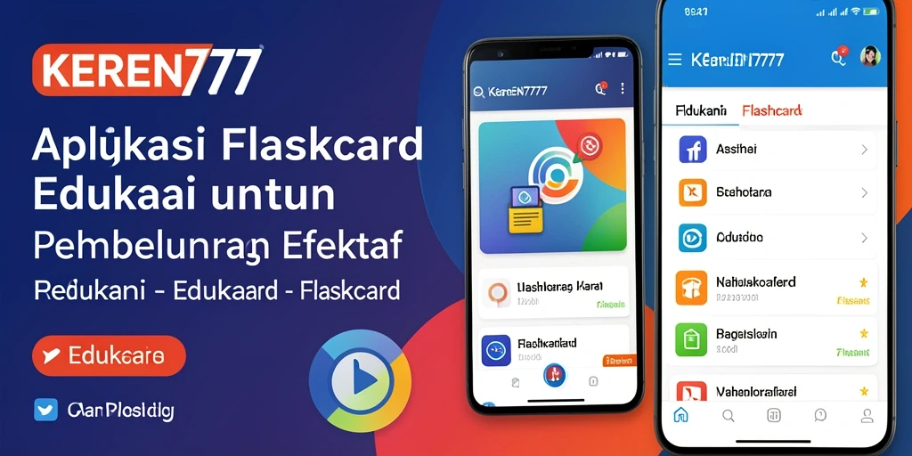 Antarmuka intuitif KEREN777 dengan fungsi flashcard yang menarik.