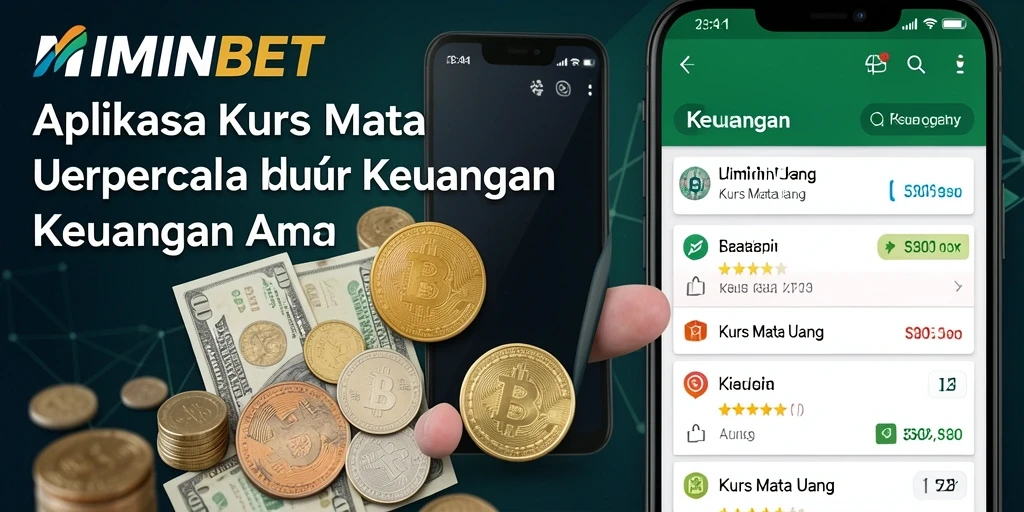 Antarmuka MIMINBET menunjukkan nilai tukar mata uang terbaru.