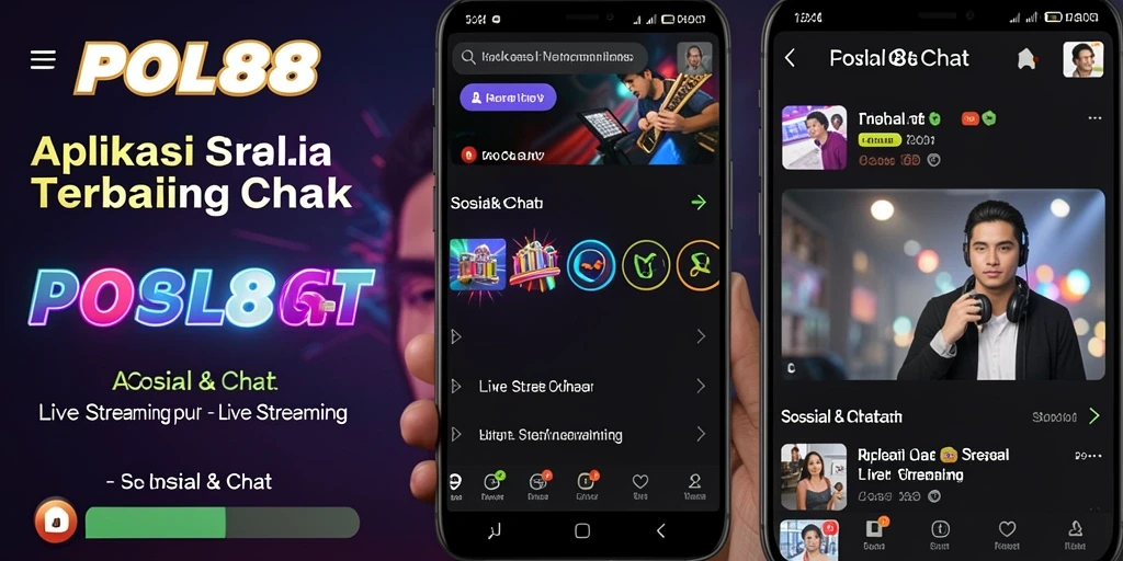 Tangkapan layar antarmuka POL88 saat Live Streaming dengan berbagai fitur interaktif.
