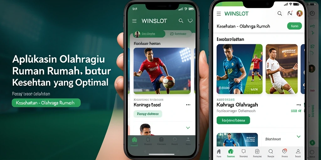 Antarmuka aplikasi WINSLOT yang ramah pengguna untuk olahraga rumah.